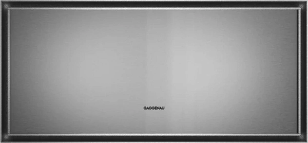 Gaggenau GW452120 — Шкаф для подогрева посуды 60 x 28 см нержавеющая сталь за дымчатым стеклом